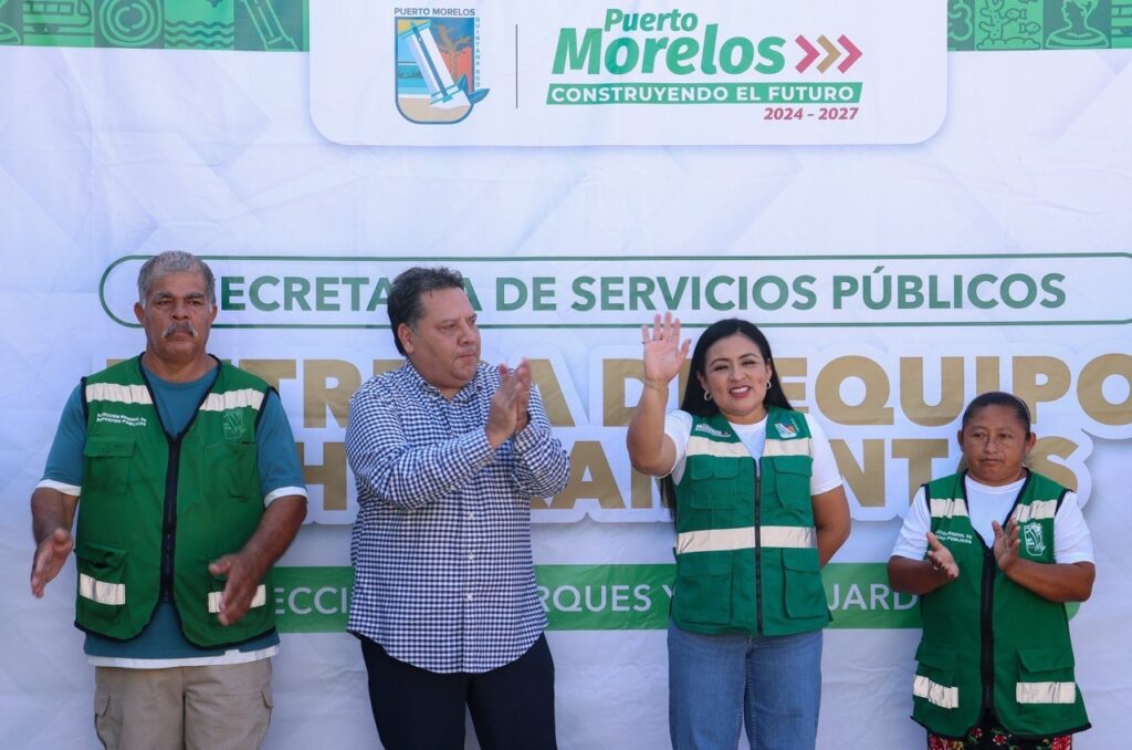 Encabeza Blanca Merari la entrega de equipos y herramientas a servicios públicos de Puerto Morelos 4 79943ff7 01b8 49dc b4b3 3be5d857f633 1
