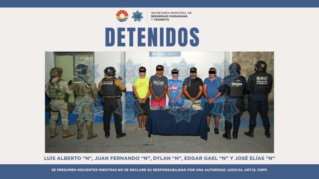Detienen a cinco hombres en la Av. Uxmal durante el Operativo “Blindaje Cancún” 1 606f1b40 6d39 4c12 877b fe3546f3d5cb 1