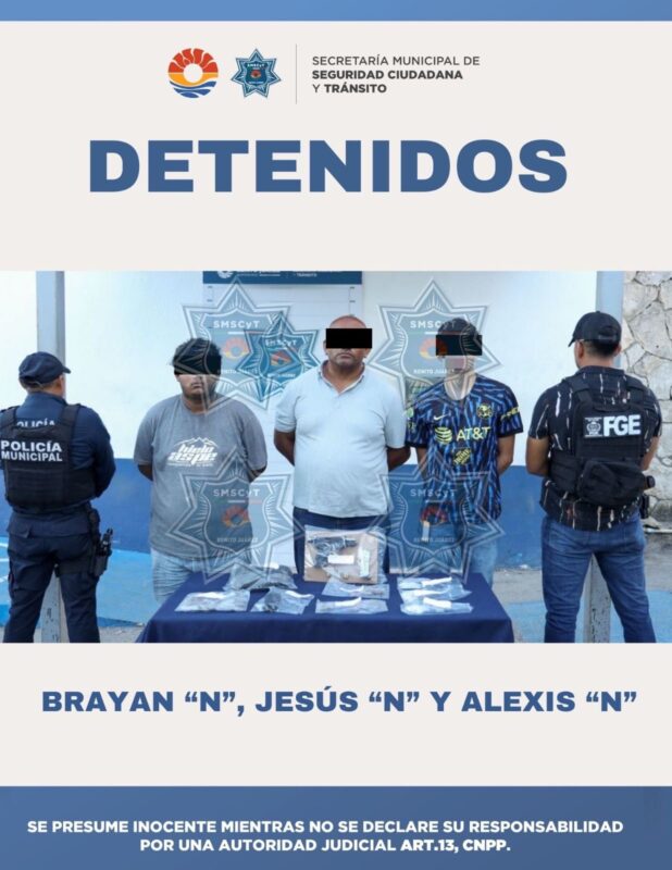 Tres hombres armados son detenidos durante operativo “Blindaje Cancún” 1 0f62eb7e 6807 41e4 bd79 c3b4bf0d0968