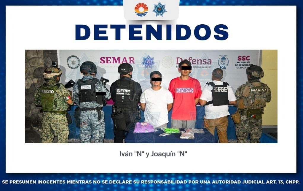 Dos presuntos narc*menudistas son detenidos durante operativo Blindaje Cancún en la 259 1 17c1e6ac 85c2 4d0b a05d d9caecdd09f4