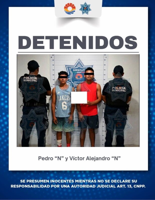 Policía Cancun detiene a dos “roba oxxo’s” en la Sm 201 1 30d8125f 695c 4954 b033 3227f929385a