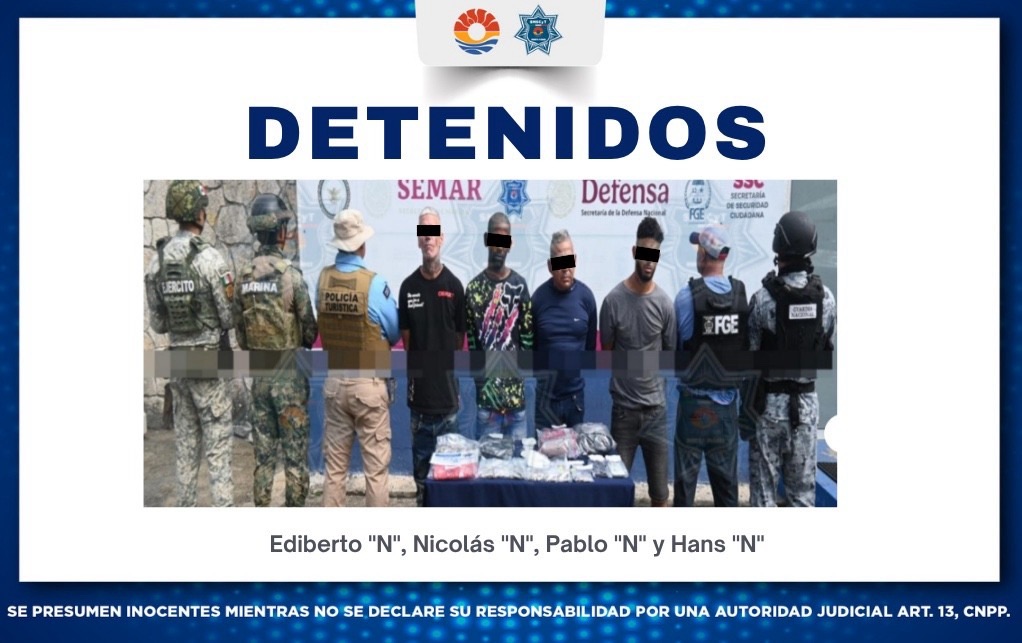 Detienen a cuatro masculinos por delitos contra la salud durante operativo blindaje Cancún 1 866b7c32 5dc9 4218 92c7 ba3765763d1b