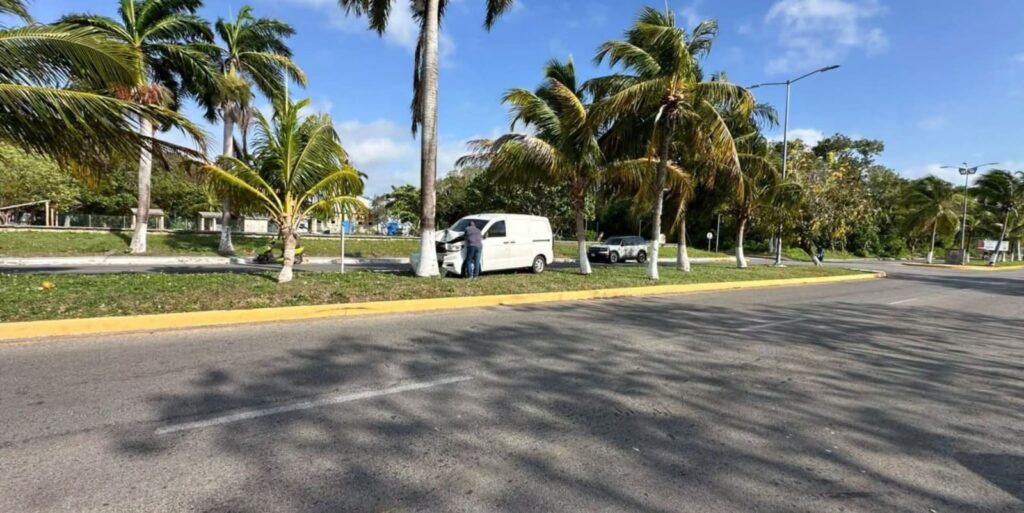 Salva la vida al chocar contra una palmera en Chetumal 1 9620b8a4 fb01 4ed9 b0d2 b6c99956bf86