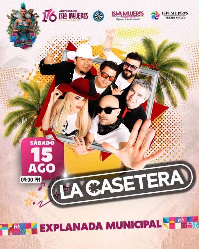 Nelson Kanzela y La Casetera amenizarán las Fiestas de Fundación de Isla Mujeres 2026 2 cd2ce3d0 cea1 4400 82ca 254c8cdf6eb4