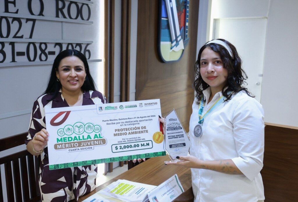 Entregan la medalla al mérito juvenil 2026 de Puerto Morelos 4 3bea5445 1c3e 4b58 84b9 09dddd020ad6