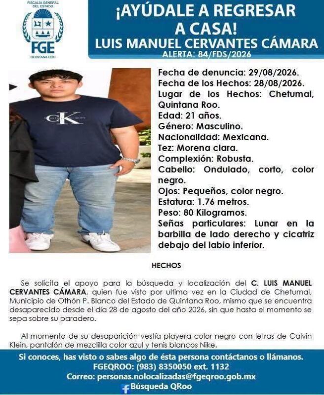 Localizan a dos de los tres jóvenes reportados desaparecidos en Chetumal; fueron 'levantados', confirma el fiscal 3 46589C8D A53E 41D4 994E 4E604ADB2C78