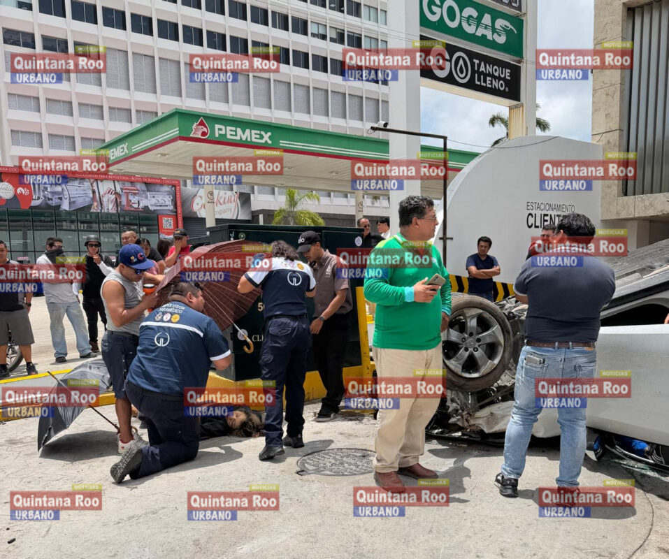 Accidente en Av. Bonampak deja dos heridos y una mujer sin vida 1 485CBF0B 7D48 47EB 9E56 0910B3D88A0B