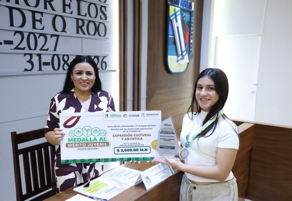 Entregan la medalla al mérito juvenil 2026 de Puerto Morelos 2 9bb473d9 1851 4a7f bfb2 2c15a227574a