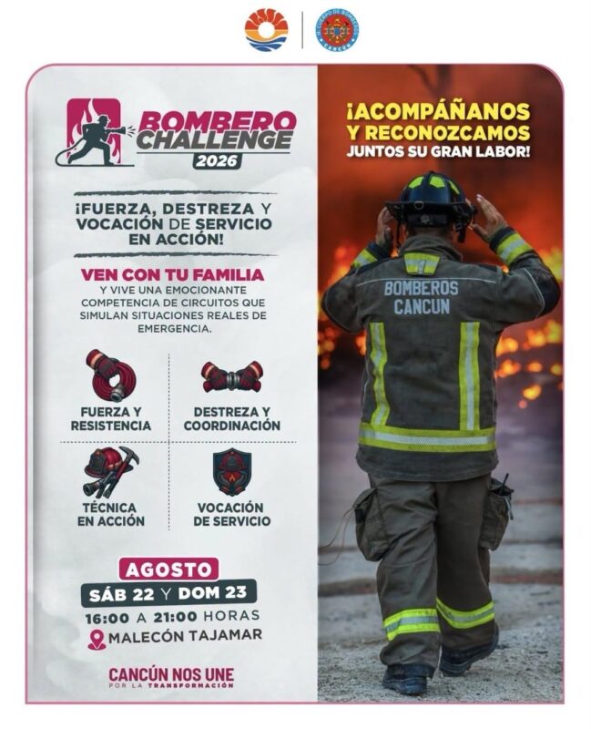 Bombero Challenge de Cancún apunta a récord de participación; esperan hasta 130 competidores 1 e44148d0 3216 434a 8704 a93fa4425d35