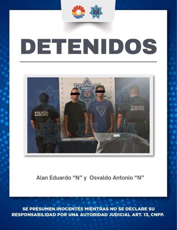 ¡Los cachan con las manos en el cable! Detienen a dos presuntos robacables en Cancún 1 eafd31dd 04e2 4c25 bb60 ccf8d525613c
