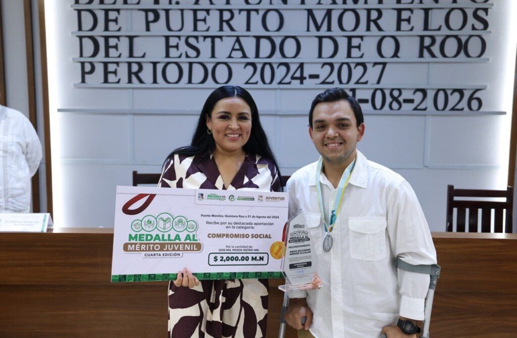Entregan la medalla al mérito juvenil 2026 de Puerto Morelos 5 fc60d7e1 c055 4648 a656 800e50c0a7d7
