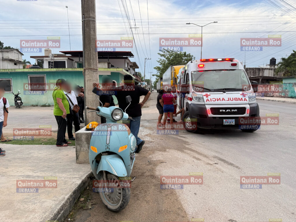 Dos menores lesionados tras choque entre motoneta y camioneta en Felipe Carrillo Puerto 3 1F3E37C0 907E 4F6B 80C3 5749A3EF3950