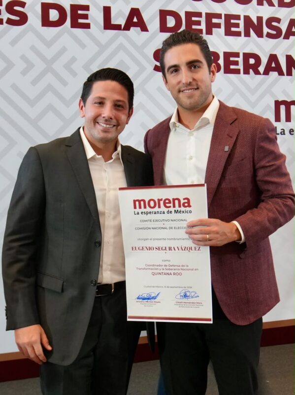 Renán Sánchez Tajonar felicita a Eugenio Segura y destaca la unidad de la transformación en Quintana Roo 1 CDE92753 41FA 40EF B5DB 9661CBD8D7F7