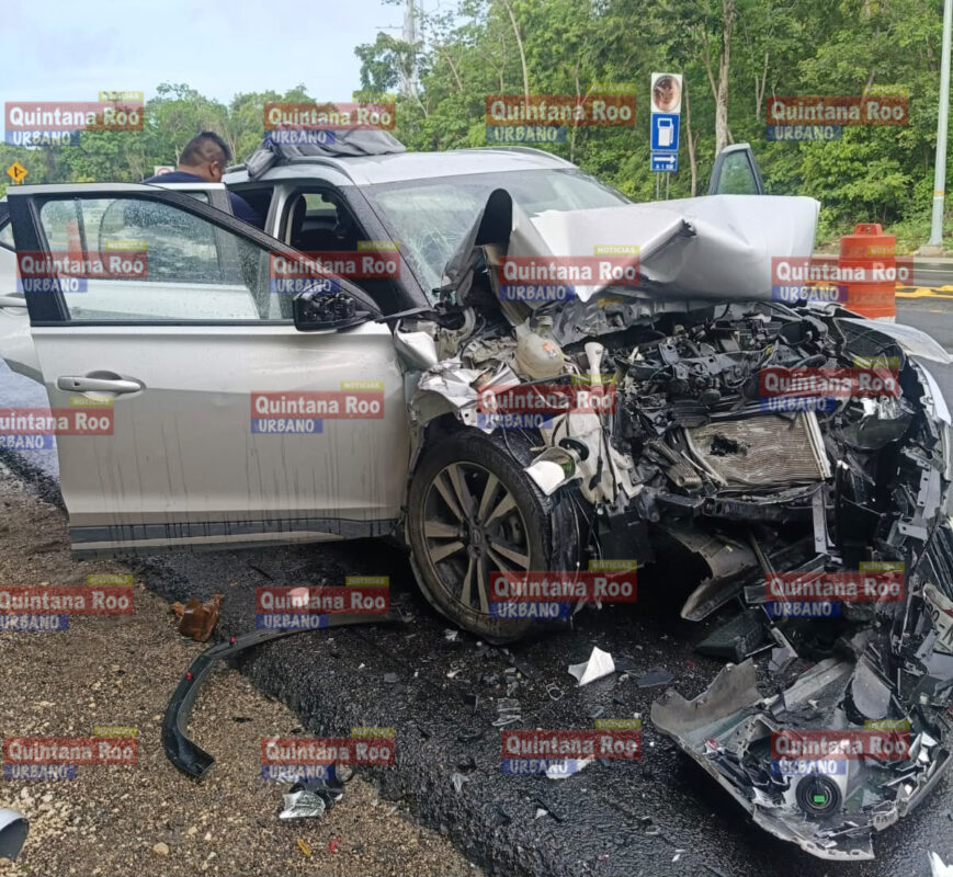 Bebé y dos adultos resultan lesionados tras chocar contra un tractocamión en la carretera Felipe Carrillo Puerto-Tulum 2 4090BB8C B088 4CCB 9BA2 2BFDAC82D31F