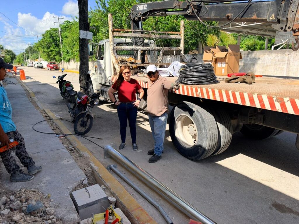 Gobierno de Isla Mujeres moderniza alumbrado público en Zona Continental 2 74242D4C 0660 4CD0 86A5 FF2E7AD16442